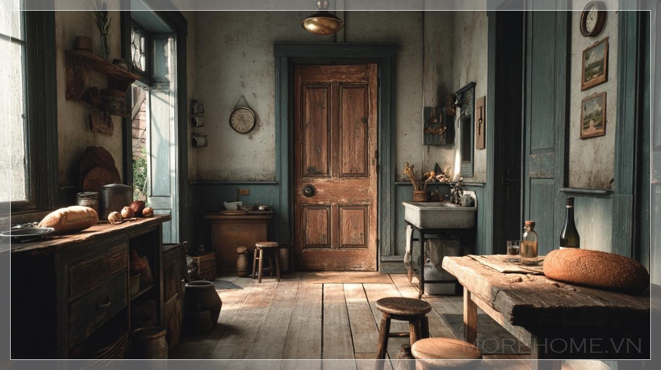 Khung Cảnh Tĩnh Lặng Của Ngôi Nhà Nông Dân Mỹ Vào Thế Kỷ 20...