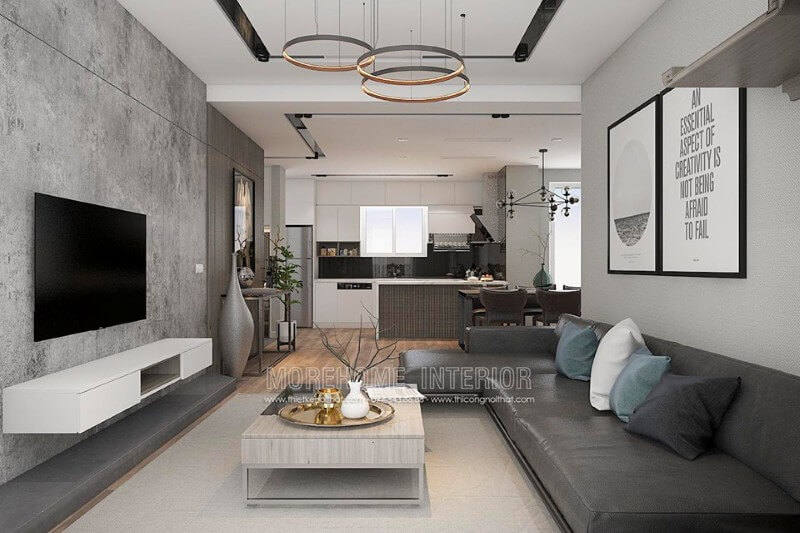 Thiết kế phòng khách chung cư hiện đại Thiết kế chung cư