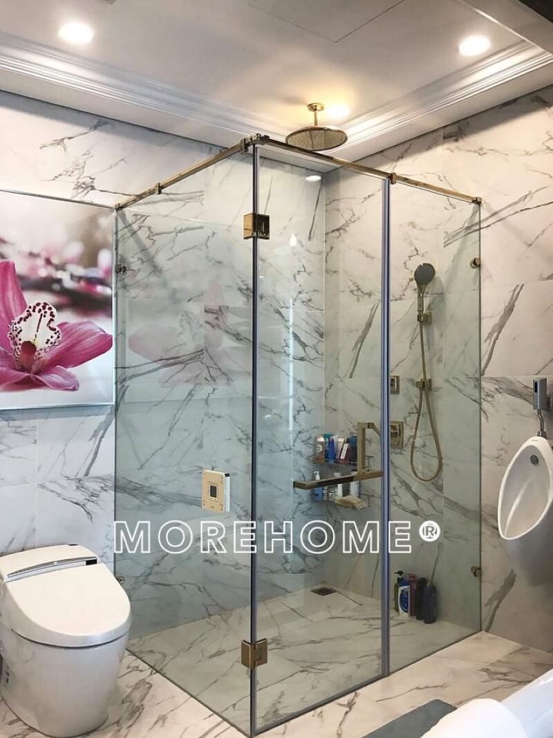 Cabin phòng tắm kính cường lực cho biệt thự ciputra Mẫu thiết kế và thi công nội thất biệt thự