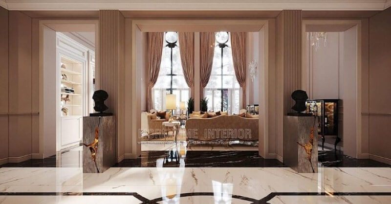 Đá lát nền đẹp cao cấp cho biệt thự Vinhomes Imperia Hải Phòng.