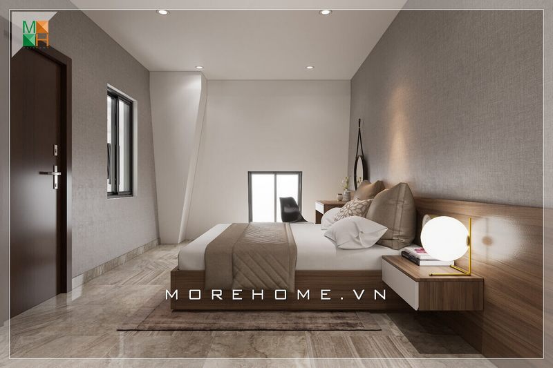 Thiết kế phòng ngủ sang trọng với phong cách hiện đại cho biệt thự đẹp