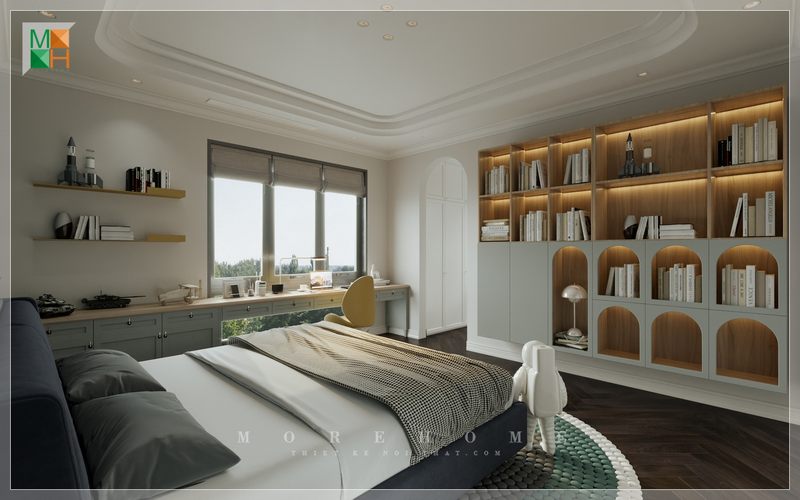 Phòng ngủ không gian riêng của mỗi cá nhân trang trí nội thất sao cho phù hợp với không gian và cá tính của chủ nhân mang tới sự thoải mái tiện nghi nhất.